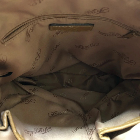 Fossil green cross  body bag canvas/leather - Picture 8 of 12